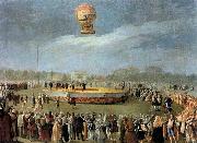 Carnicero, Antonio Ascent of the Balloon in the Presence of Charles IV and his Court oil painting on canvas